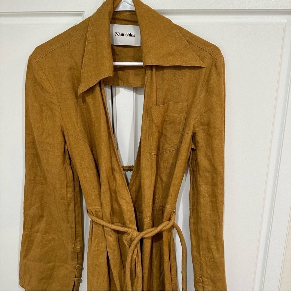 Nanushka  Farah Open-back  Wrap Midi Dress size M - Picture 5 of 11